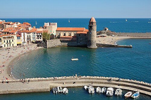 Le port de Collioure et son clocher